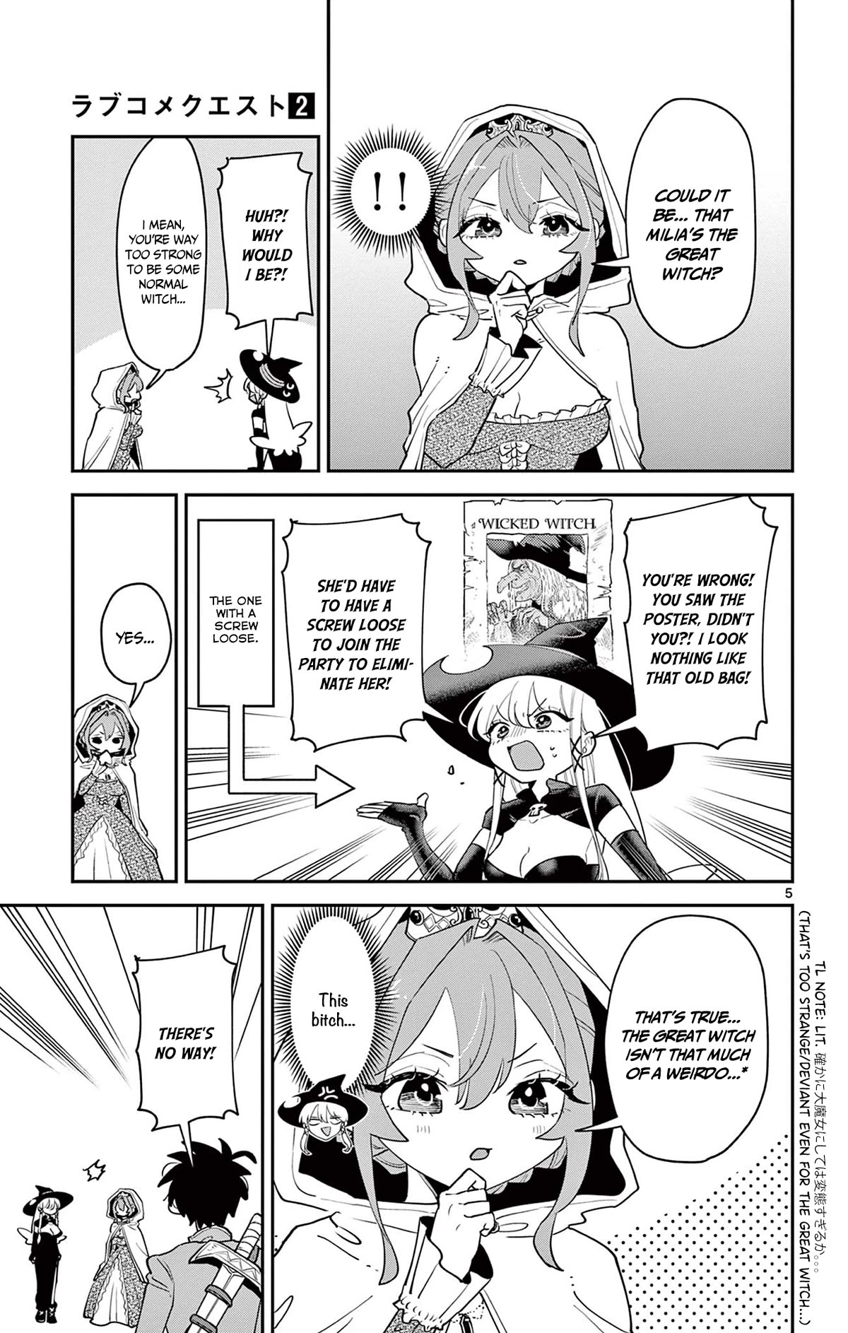 Love Comedy Quest Chapter 20 page 6 - Chapter 20: The father and witch's name.