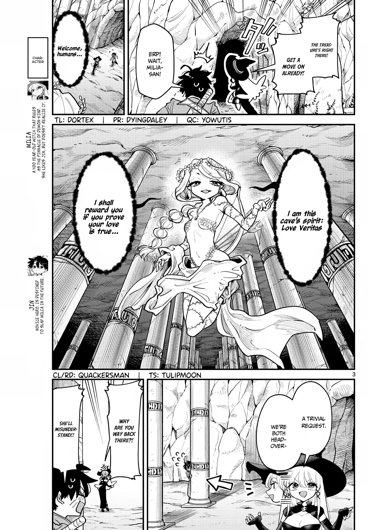 Love Comedy Quest Chapter 9 page 4 - Chapter 9: Seduction x Spirit.