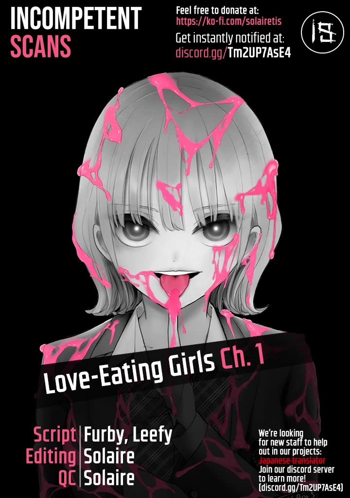 Love-Eating Girl Chapter 1 page 1 - Chapter 1: Love is Sweet, Bitter, Sour, Salty, and Delicious