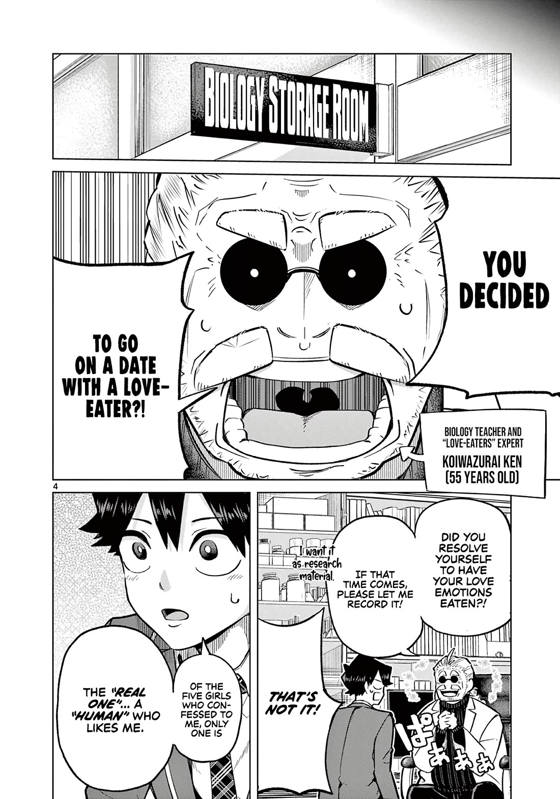 Love-Eating Girl Chapter 2 page 4 - Chapter 2: "Love-eater" or "Human"?