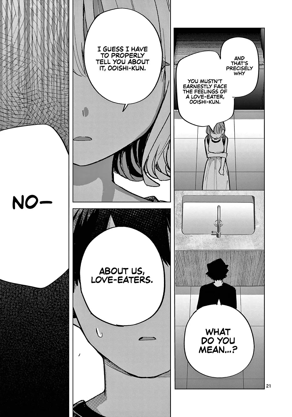Love-Eating Girl Chapter 28 page 22 - Chapter 28: It Sure is Raining, isn't it?
