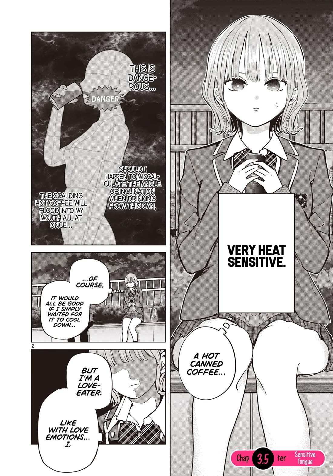 Love-Eating Girl Chapter 3.5 page 3 - Chapter 3.5: Sensitive Tongue