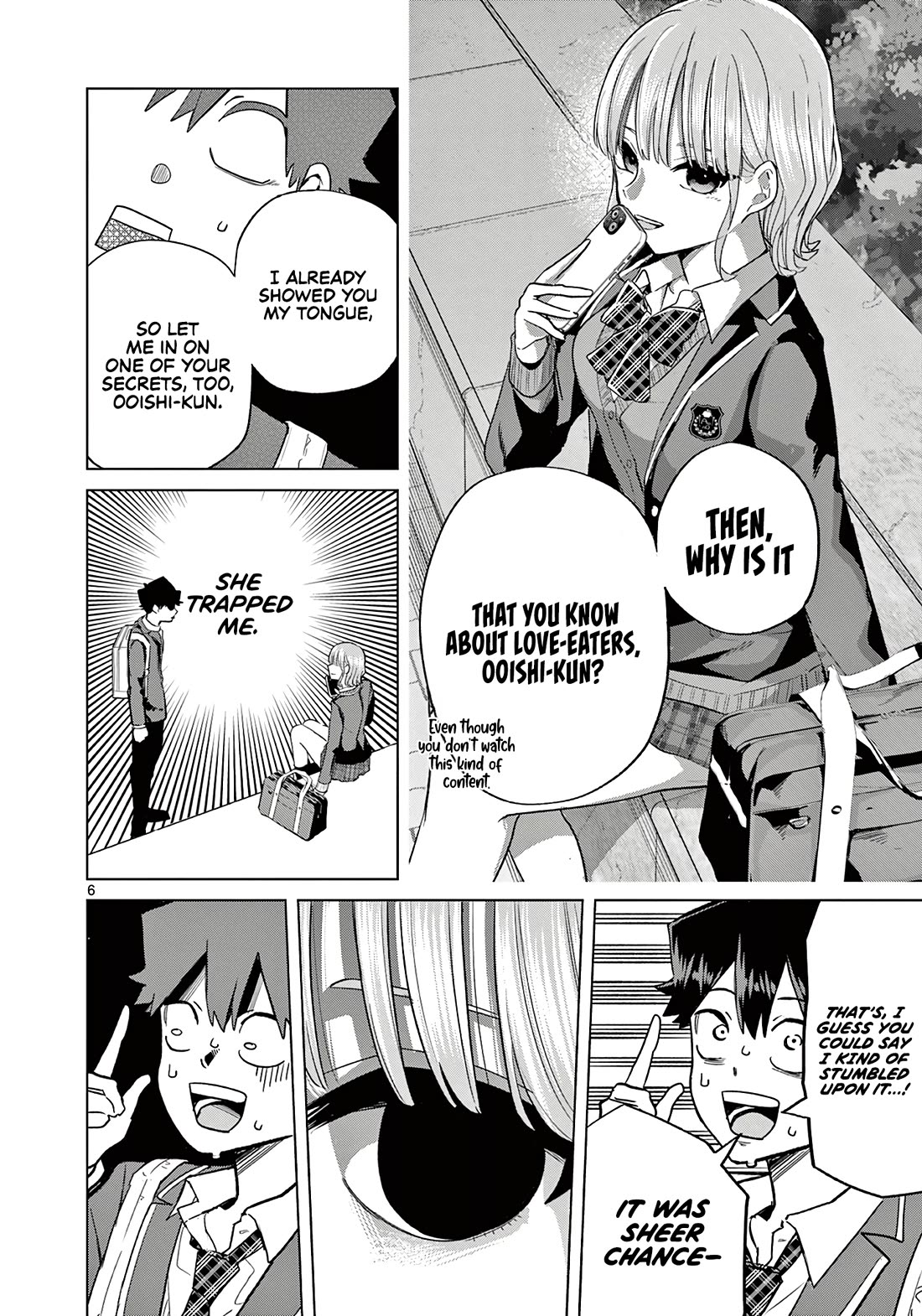 Love-Eating Girl Chapter 3 page 7 - Chapter 3: Friday, Together With Kanase Baku