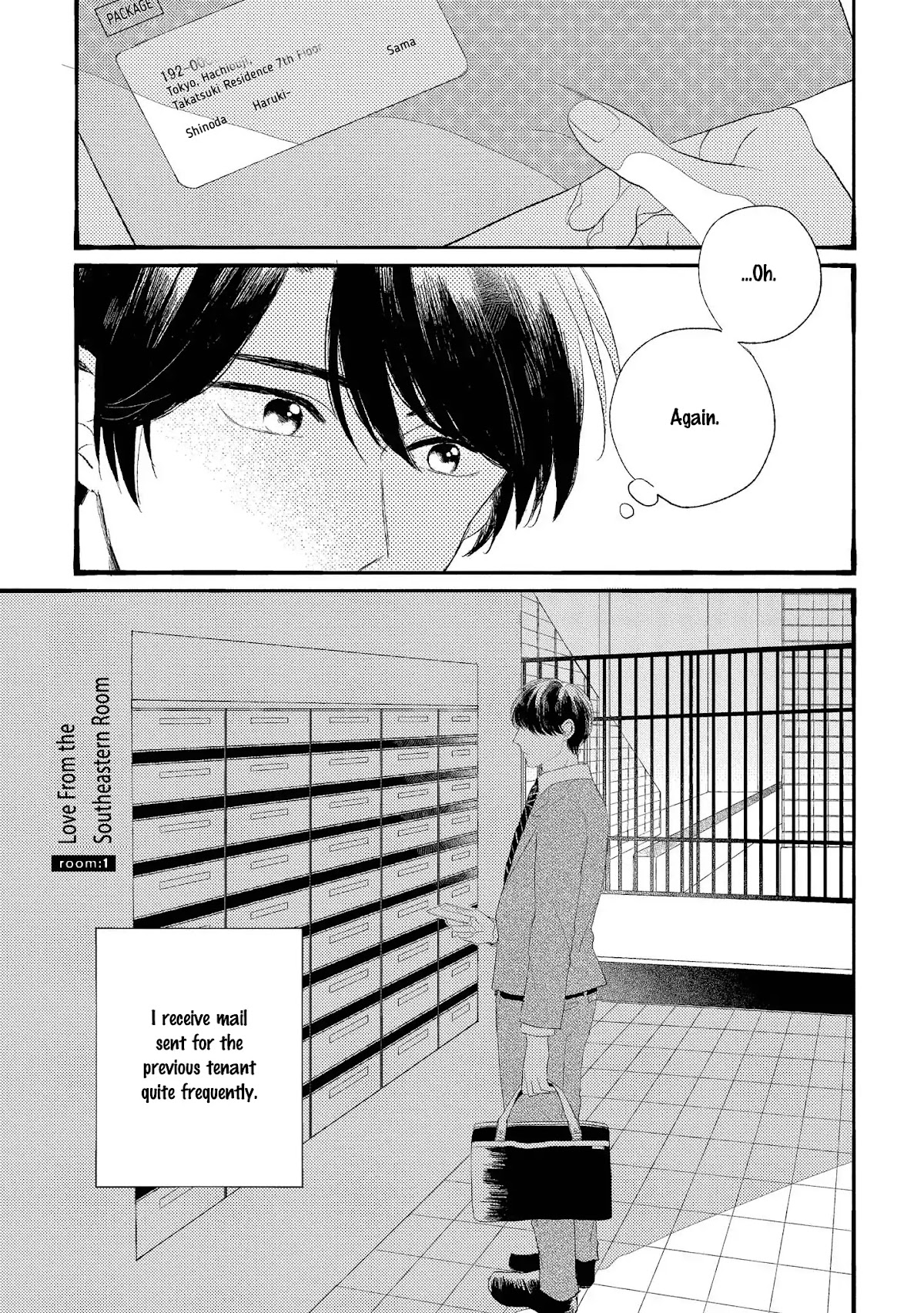Love From the Southeastern Room Chapter 1 page 11 - Chapter 1: Tounan Kadobeta Kare No Koi (1)