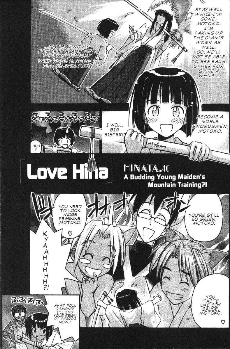 Love Hina Chapter 40 page 1 - Chapter 40: A Budding Young Maiden's Mountain Training?!