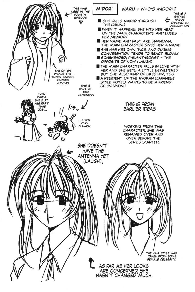 Love Hina Chapter 6.5 page 2 - Chapter 6.5: Early Character Designs