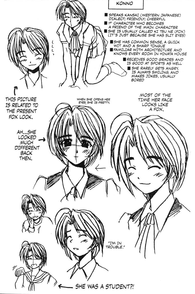 Love Hina Chapter 6.5 page 6 - Chapter 6.5: Early Character Designs