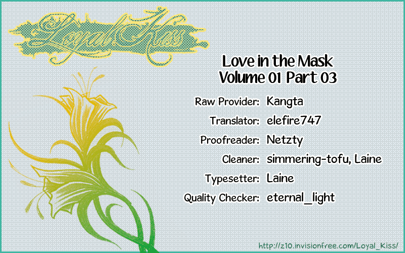 Love in the Mask Chapter 3 page 1 - Chapter 3