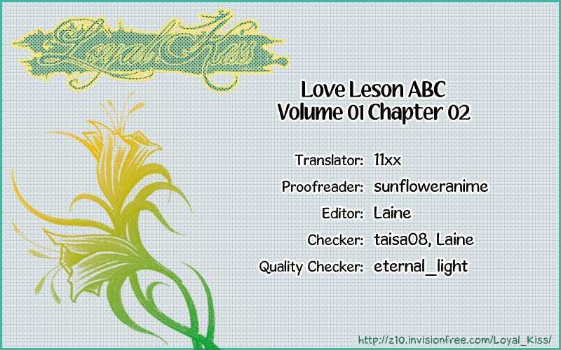 Love Lesson ABC Chapter 2 page 1 - Chapter 2 : That Guy I Met, I Kissed