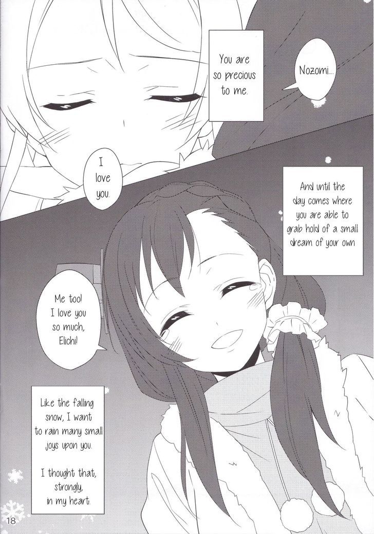 Love Live! - Chisa na Shiawase wo Yuki no Youni Takusan Anata ni Furi Sosogitai Kara Chapter 1 page 16 - Chapter 1 : Like the Falling Snow, I Want to Rain Many Small Joys Upon You