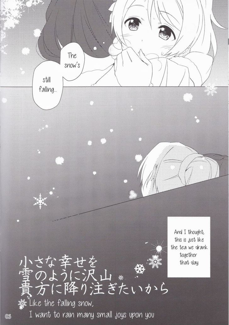 Love Live! - Chisa na Shiawase wo Yuki no Youni Takusan Anata ni Furi Sosogitai Kara Chapter 1 page 6 - Chapter 1 : Like the Falling Snow, I Want to Rain Many Small Joys Upon You