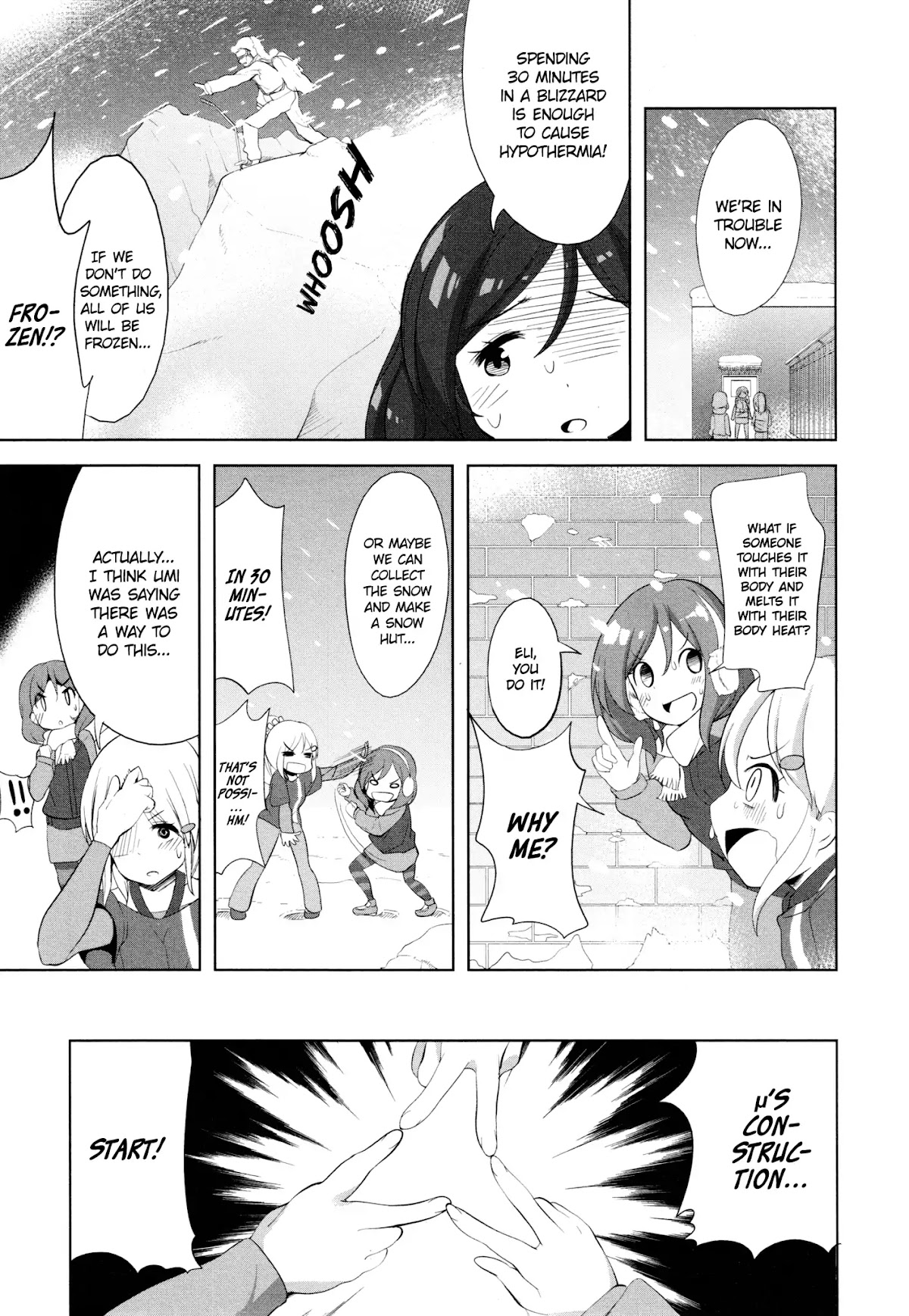 Love Live! Comic Anthology µ's Precious Days Chapter 10 page 9 - Chapter 10: Battle, General Winter (Takasaka Donten)