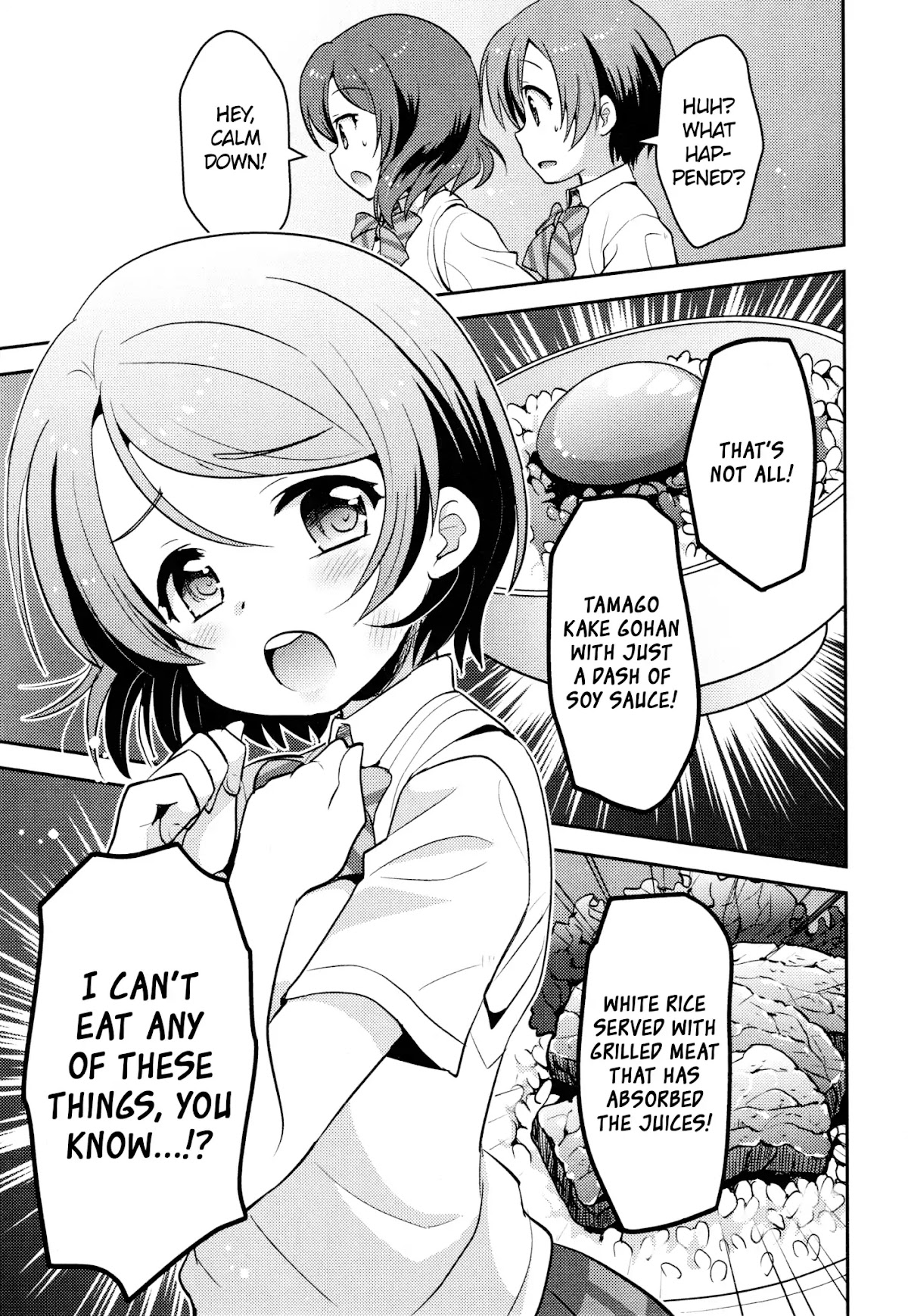 Love Live! Comic Anthology µ's Precious Days Chapter 6 page 5 - Chapter 6: I Want to Eat ☆ White Rice. (Hinata Nonoka)