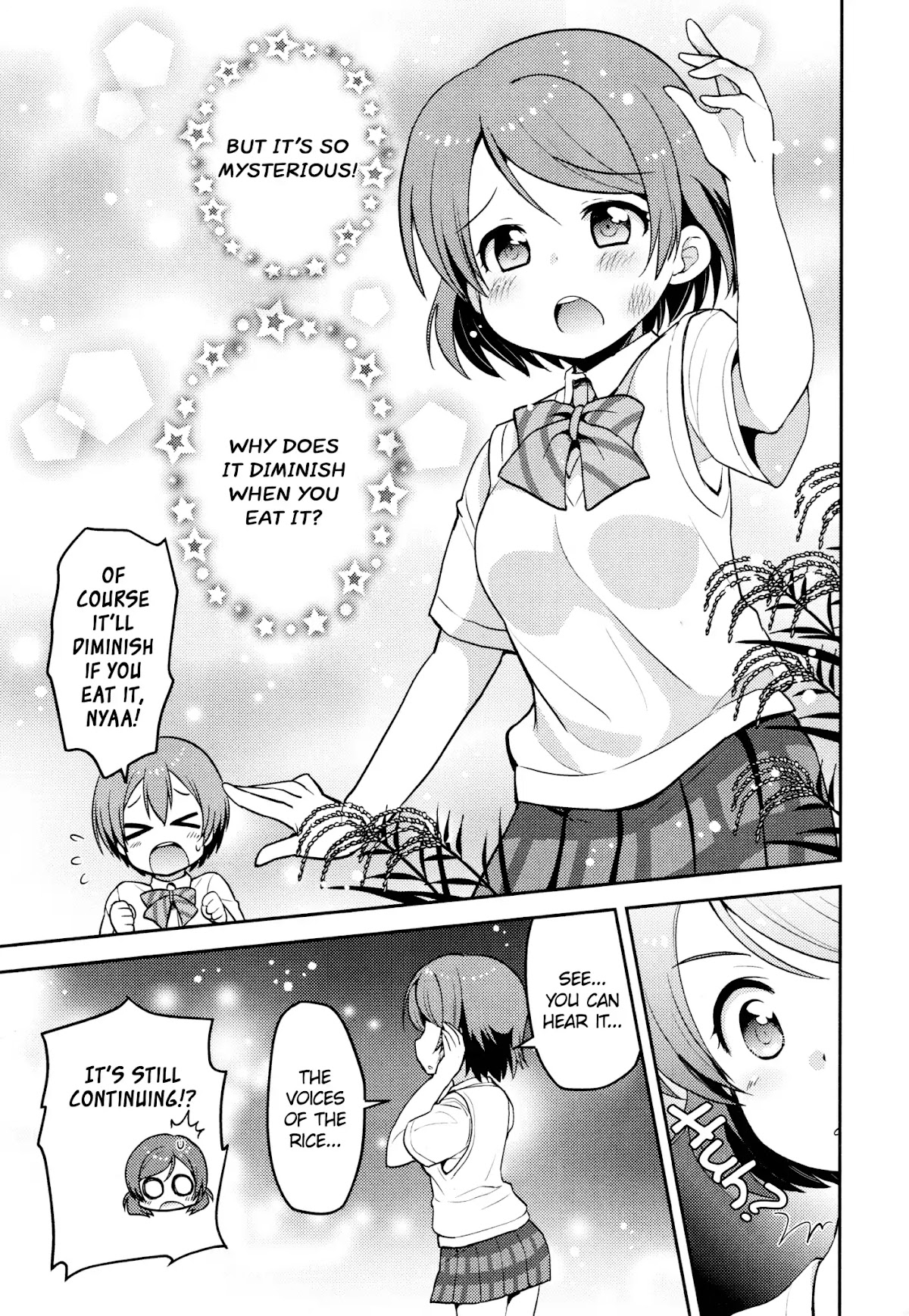 Love Live! Comic Anthology µ's Precious Days Chapter 6 page 7 - Chapter 6: I Want to Eat ☆ White Rice. (Hinata Nonoka)