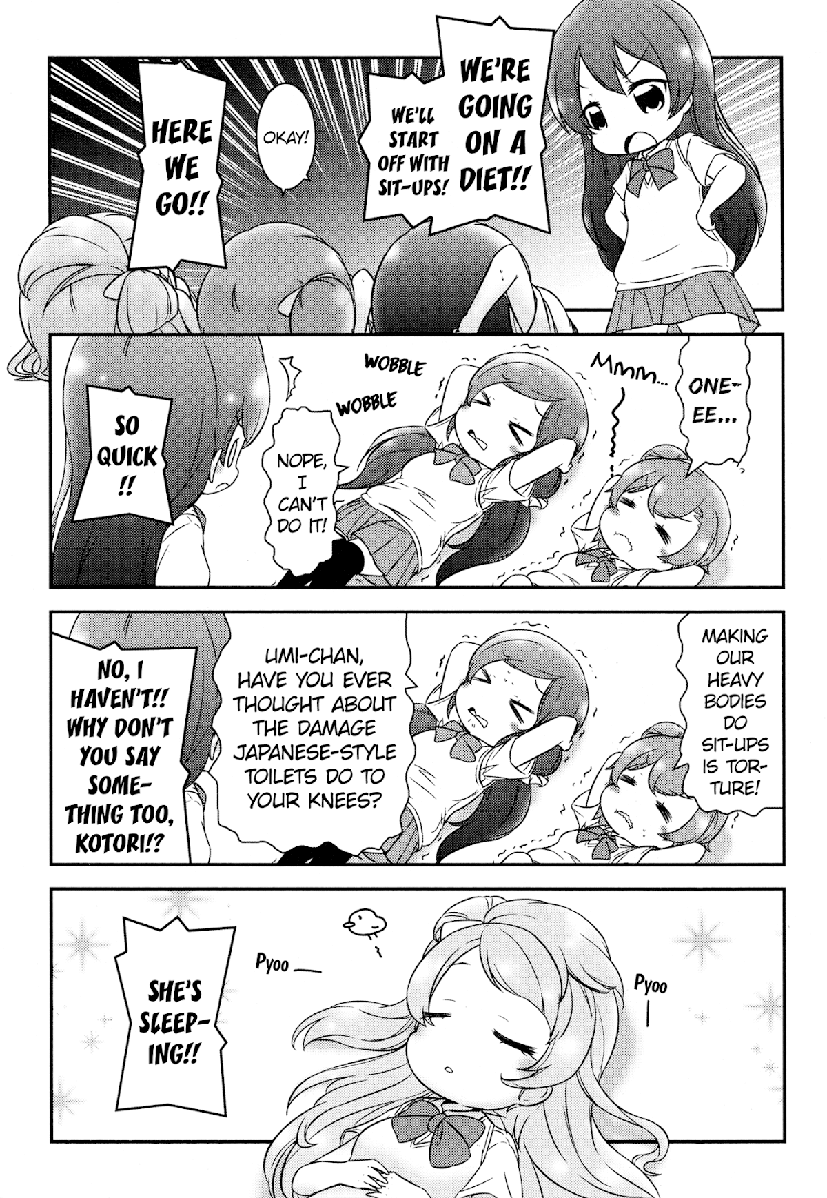 Love Live! Comic Anthology µ's Precious Days Chapter 7 page 4 - Chapter 7: Soaps Get Smaller If You Rub Them.