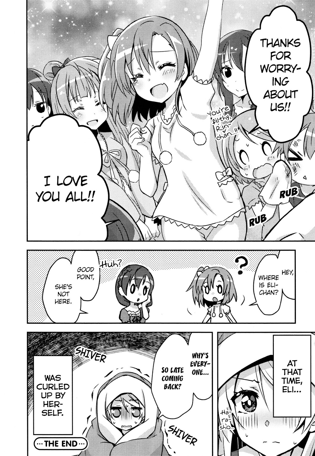 Love Live! Comic Anthology µ's Precious Days Chapter 9 page 6 - Chapter 9: Doki Doki Test of Courage