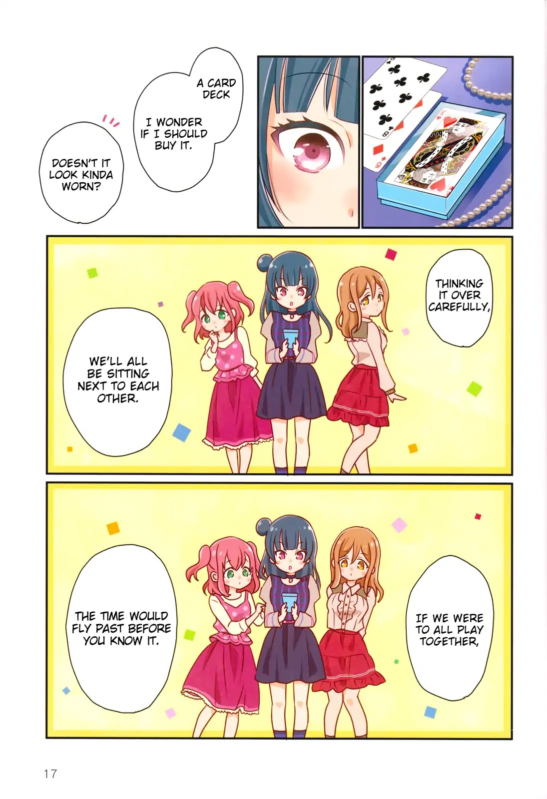 Love Live! Comic Anthology The School Idol Movie Over the Rainbow Chapter 1 page 15 - Chapter 1: Necessary Items for Departure (Fujiwara Yuka)