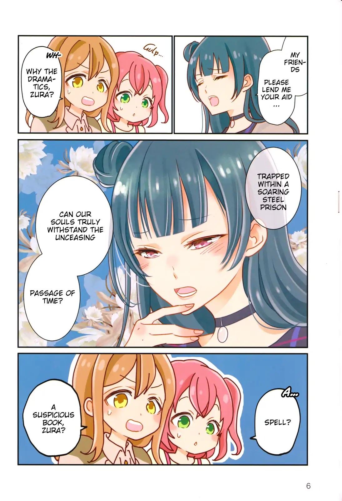 Love Live! Comic Anthology The School Idol Movie Over the Rainbow Chapter 1 page 5 - Chapter 1: Necessary Items for Departure (Fujiwara Yuka)