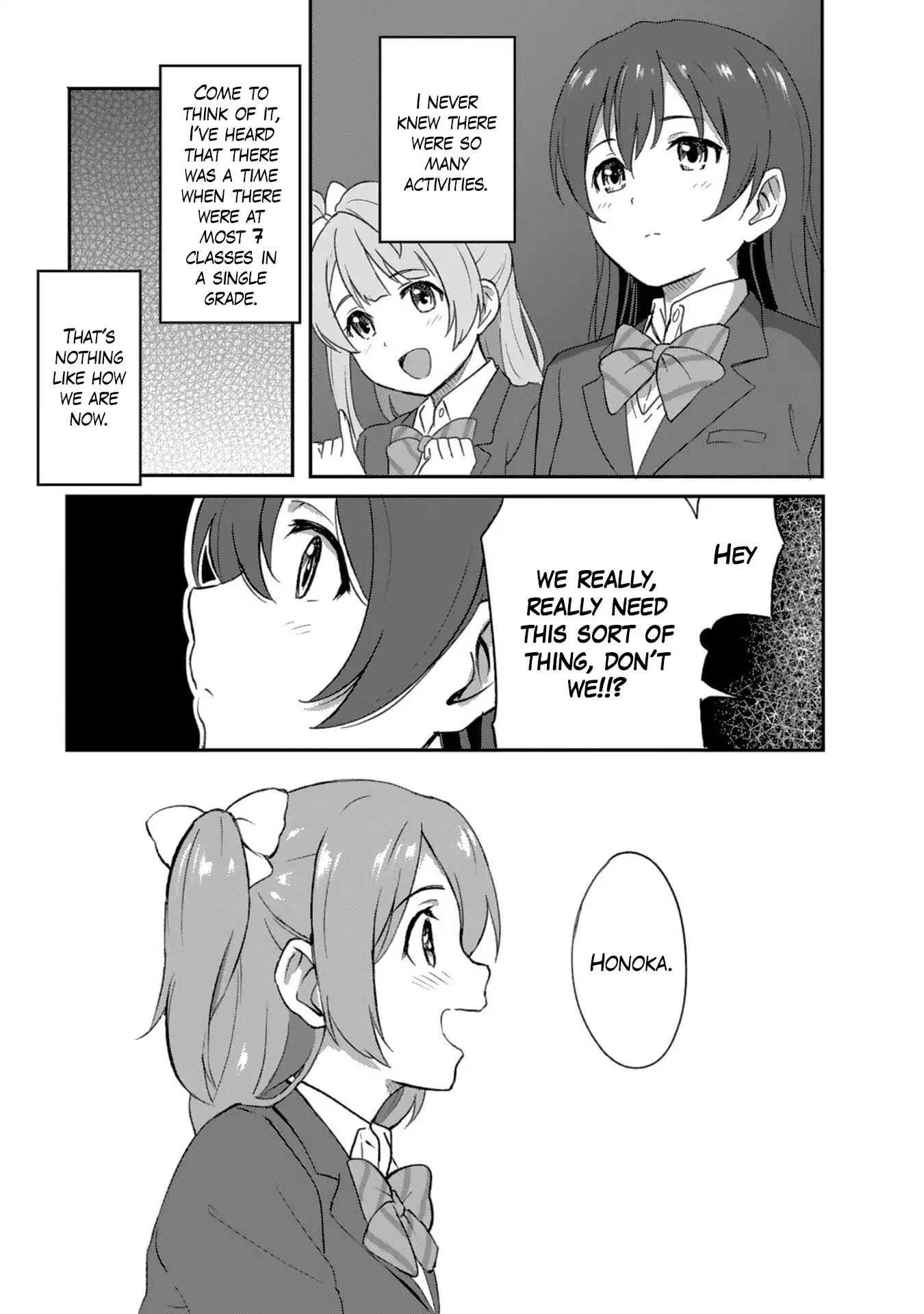 Love Live! School Idol Diary (Second Season) Chapter 1.1 page 11 - Vol.1 Chapter 1: Let's Celebrate the Eve of the School Festival.