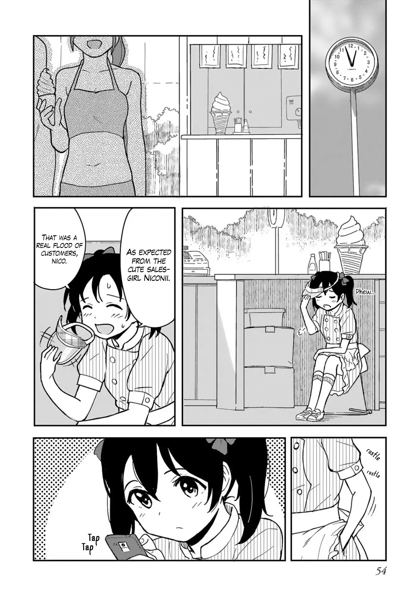 Love Live! School Idol Diary (Second Season) Vol.2 Chapter 2 page 12 - Vol.2 Chapter 2: Work, Summer Girl