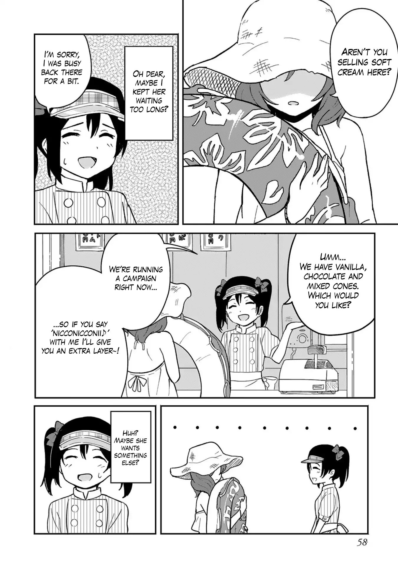 Love Live! School Idol Diary (Second Season) Vol.2 Chapter 2 page 16 - Vol.2 Chapter 2: Work, Summer Girl