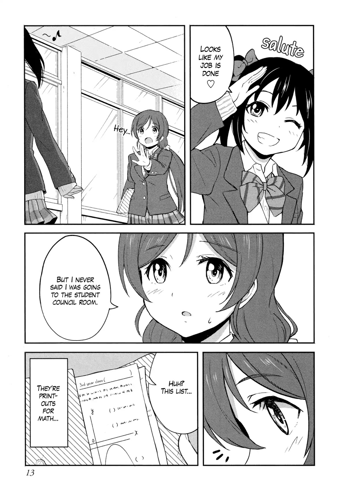 Love Live! School Idol Diary (Second Season) Chapter 3.1 page 15 - Vol.3 Chapter 1: Almost Winter Break.
