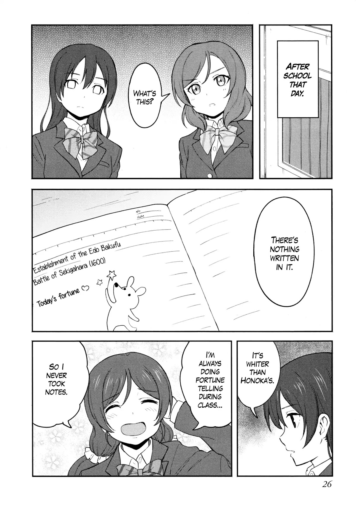 Love Live! School Idol Diary (Second Season) Chapter 3.1 page 28 - Vol.3 Chapter 1: Almost Winter Break.