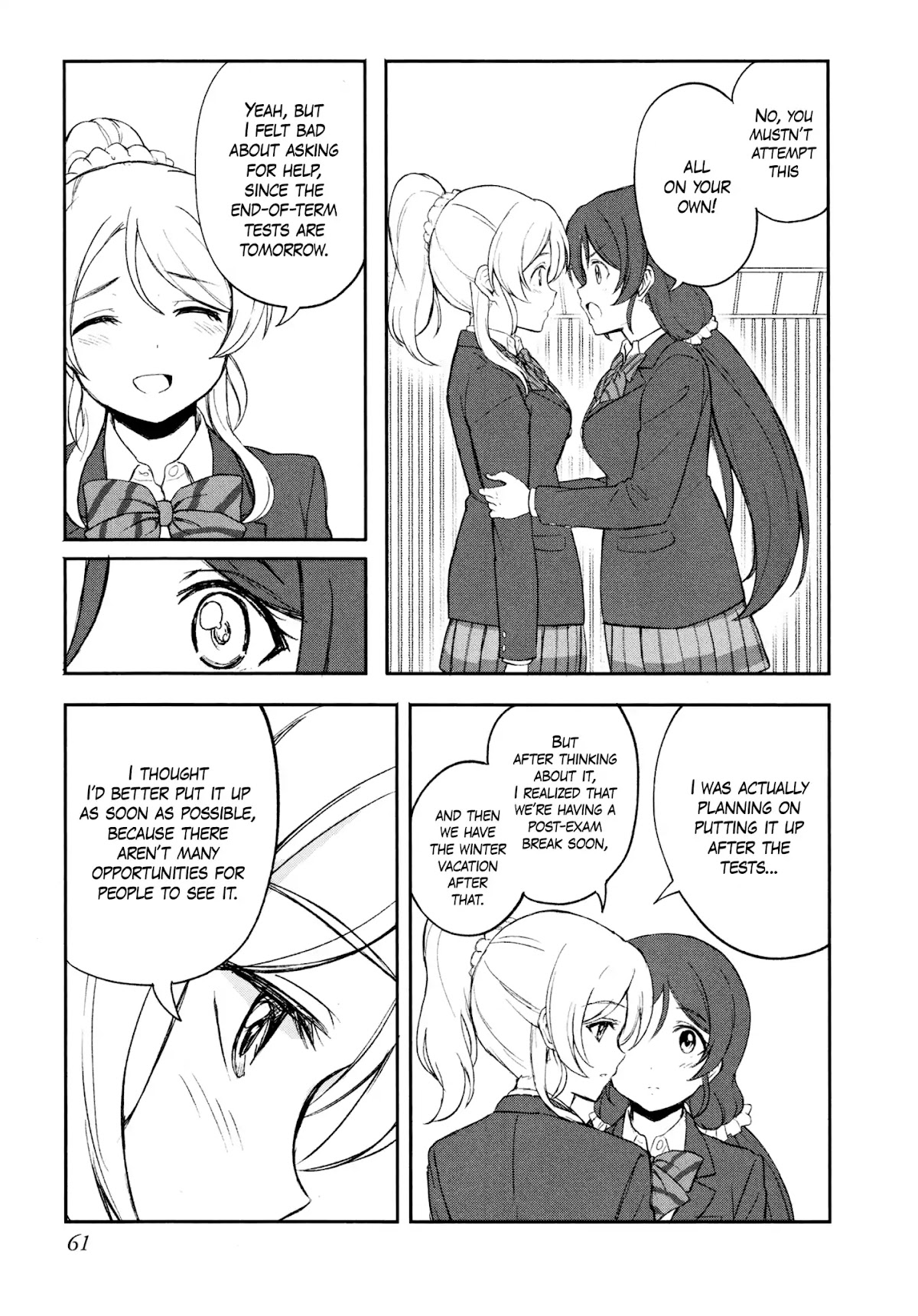 Love Live! School Idol Diary (Second Season) Chapter 3.1 page 63 - Vol.3 Chapter 1: Almost Winter Break.
