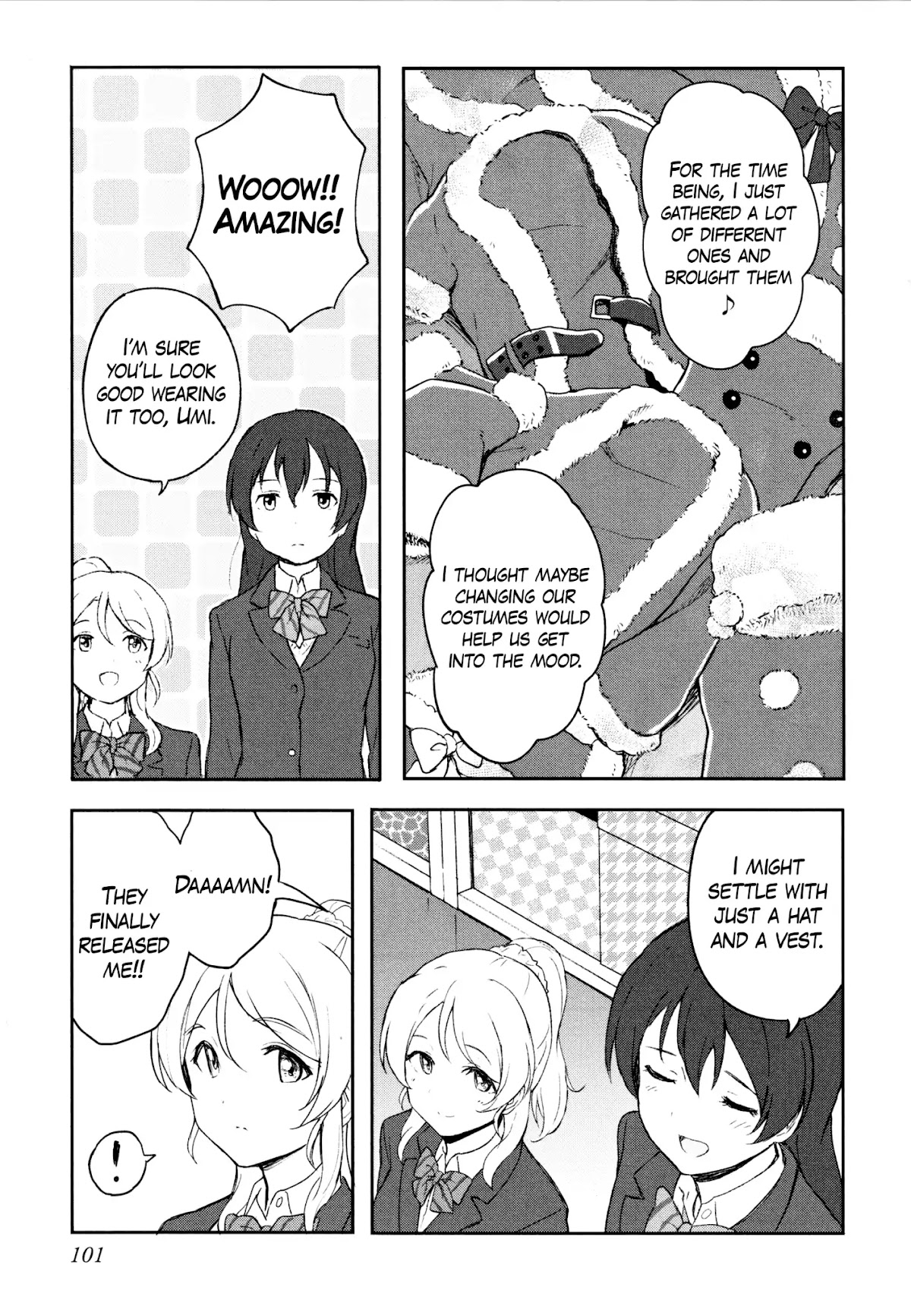 Love Live! School Idol Diary (Second Season) Chapter 3.3 page 11 - Vol.3 Chapter 3: Santa Elichika