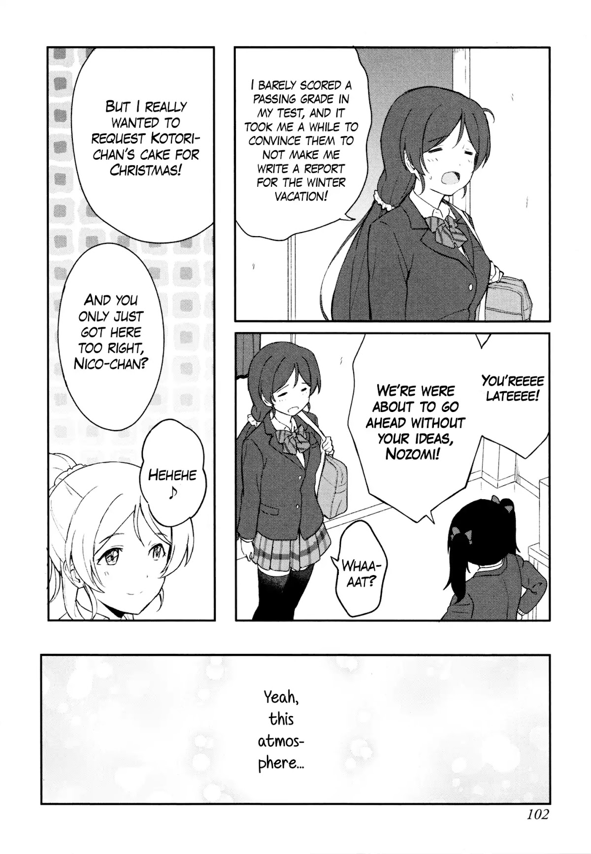 Love Live! School Idol Diary (Second Season) Chapter 3.3 page 12 - Vol.3 Chapter 3: Santa Elichika