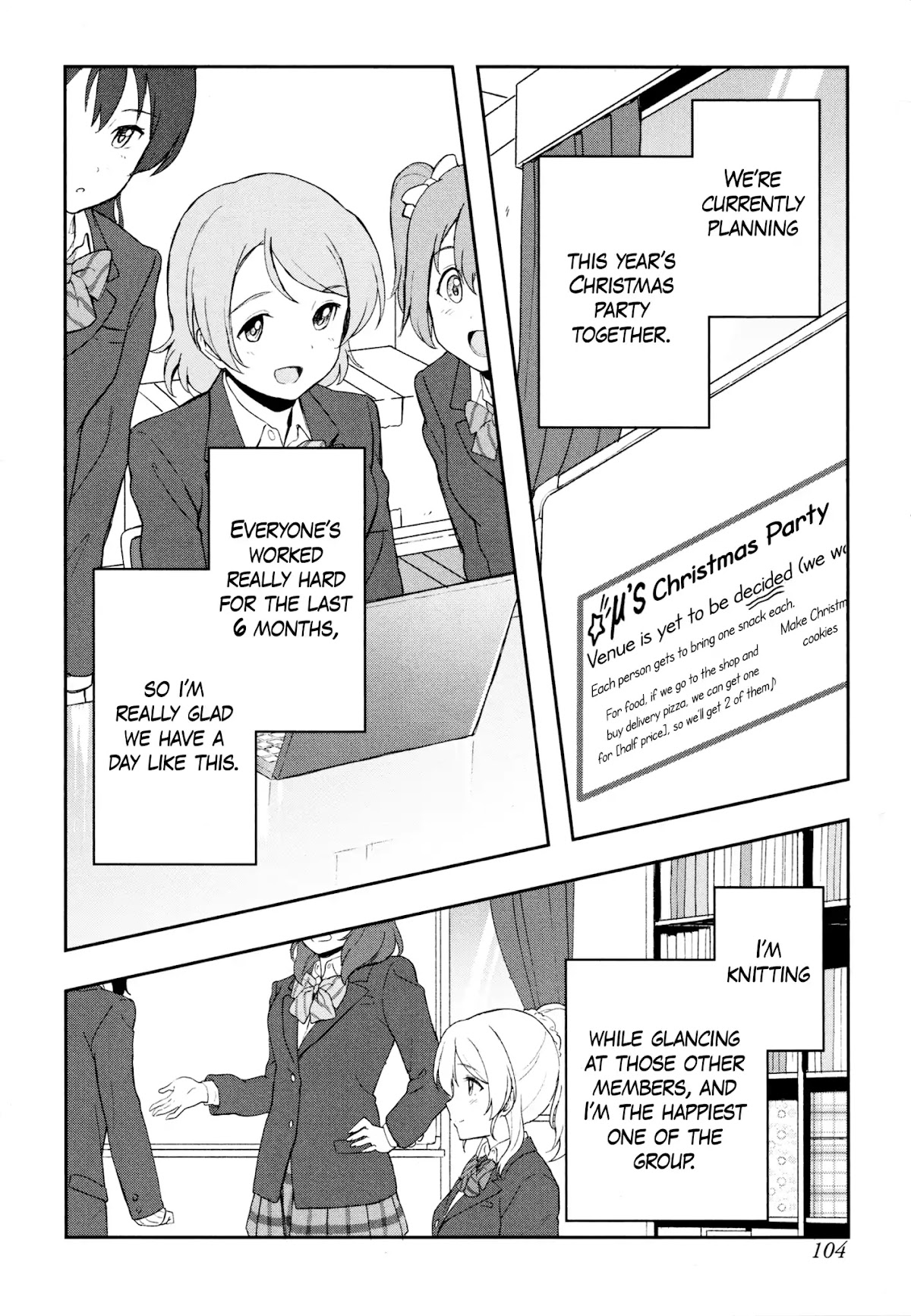 Love Live! School Idol Diary (Second Season) Chapter 3.3 page 14 - Vol.3 Chapter 3: Santa Elichika