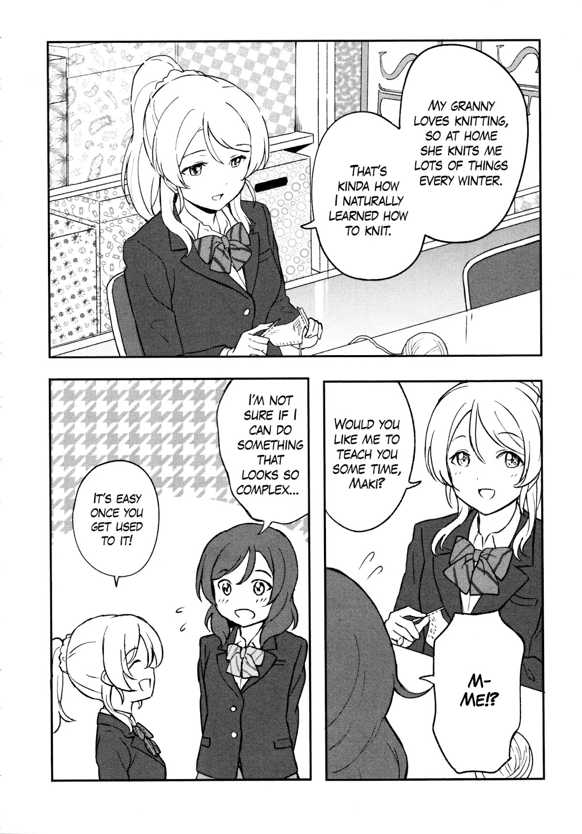 Love Live! School Idol Diary (Second Season) Chapter 3.3 page 8 - Vol.3 Chapter 3: Santa Elichika