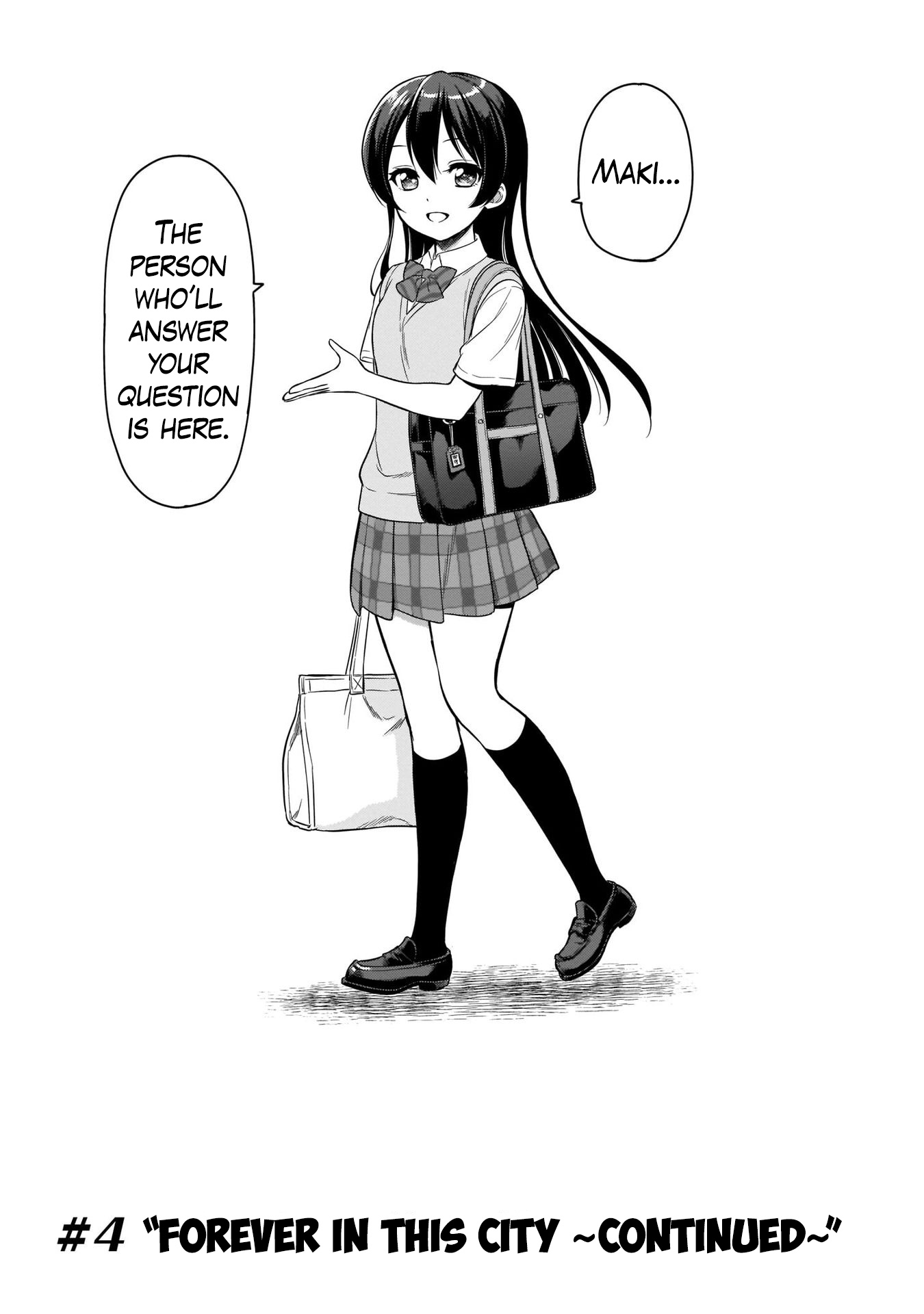 Love Live! School Idol Diary Special Edition Chapter 4 page 1 - Chapter 4: Forever in this City Continued