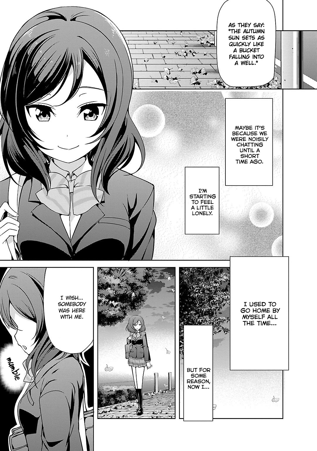 Love Live! School Idol Diary Chapter 10 page 3 - Chapter 10: On My Way Home.