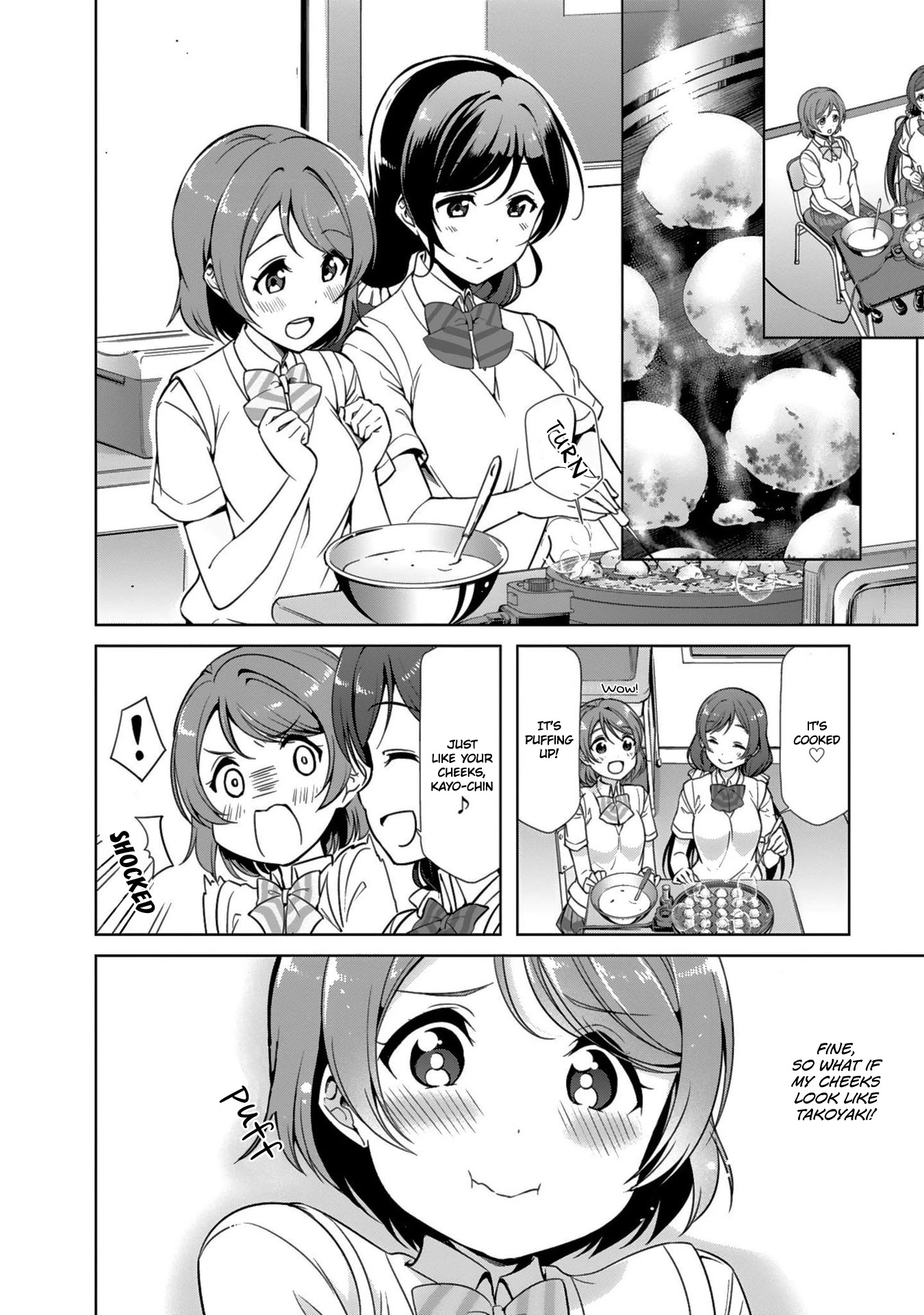 Love Live! School Idol Diary Chapter 17 page 12 - Chapter 17: The Two Are Takoyaki♪
