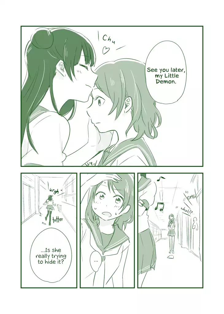 Love Live! Sunshine!! dj: Concealing With A Kiss Chapter 0 page 4 - Chapter 0: Oneshot