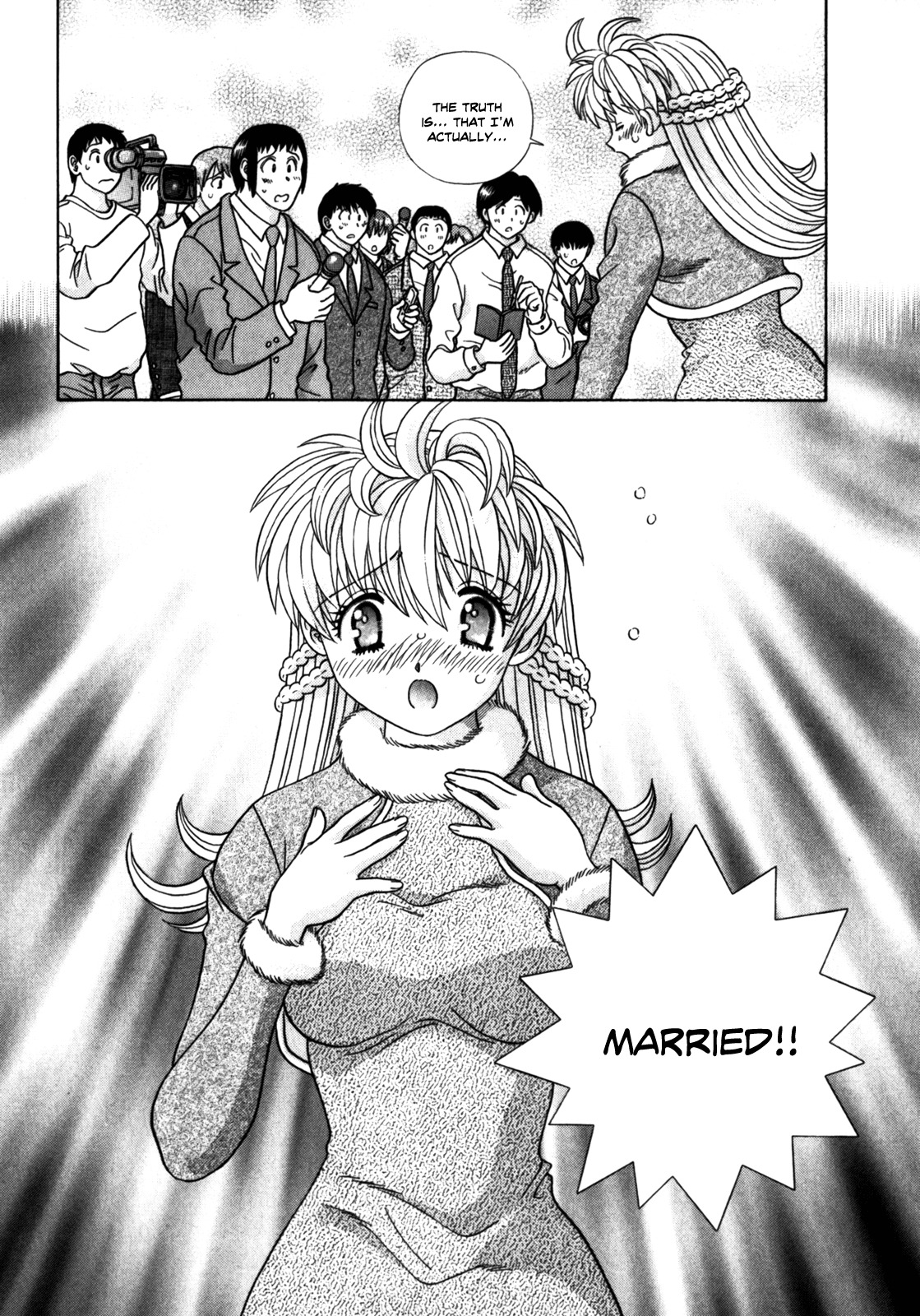 Love Lucky Chapter 59 page 14 - Chapter 59: At Last, the Marriage Press Conference!!!