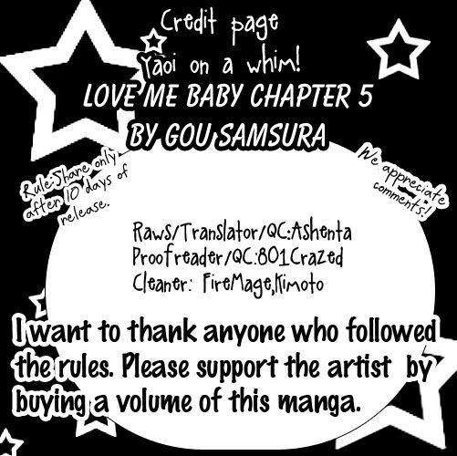 Love Me Baby (SASAMURA Gou) Chapter 5 page 1 - Chapter 5: End