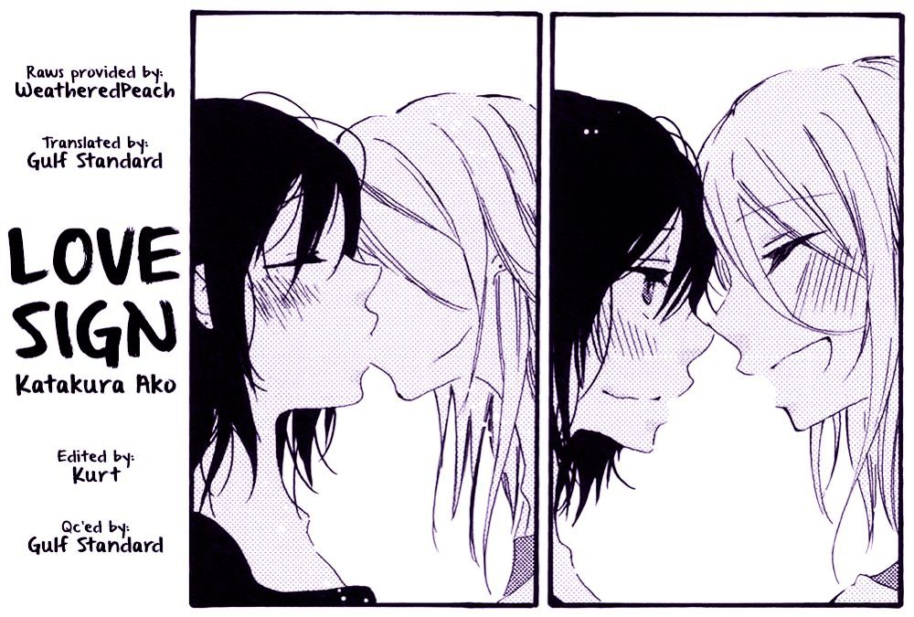 Love Sign (KATAKURA Ako) Chapter 1 page 9 - Chapter 1 : Oneshot
