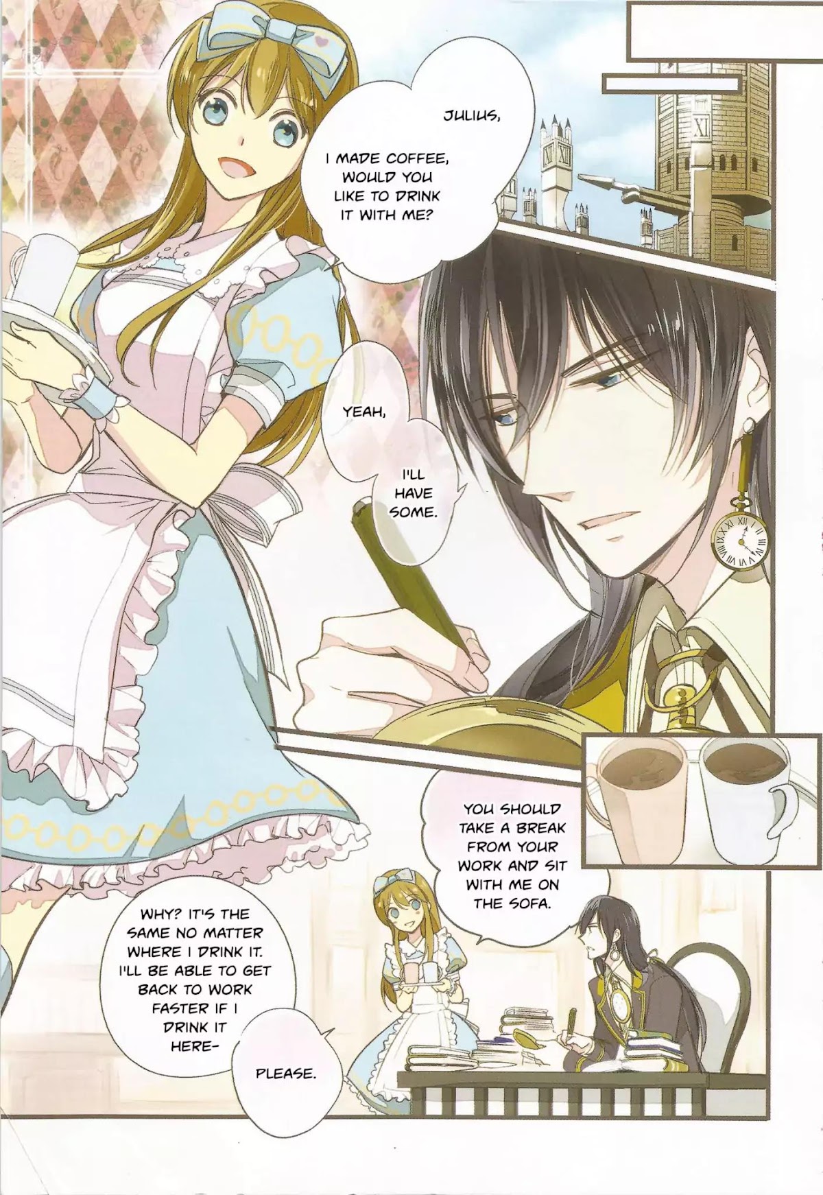 Love, Storms, and Flower Clocks: Alice in the Country of Hearts ~ Wonderful Twin World ~ Chapter 1 page 2 - Chapter 1