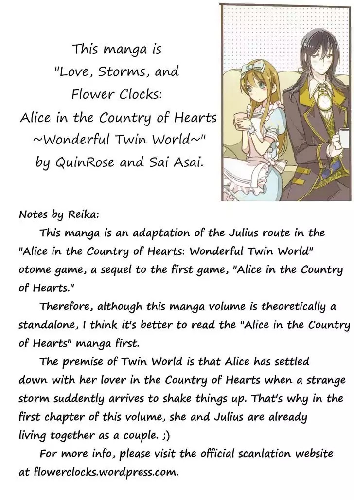 Love, Storms, and Flower Clocks: Alice in the Country of Hearts ~ Wonderful Twin World ~ Chapter 2 page 40 - Chapter 2