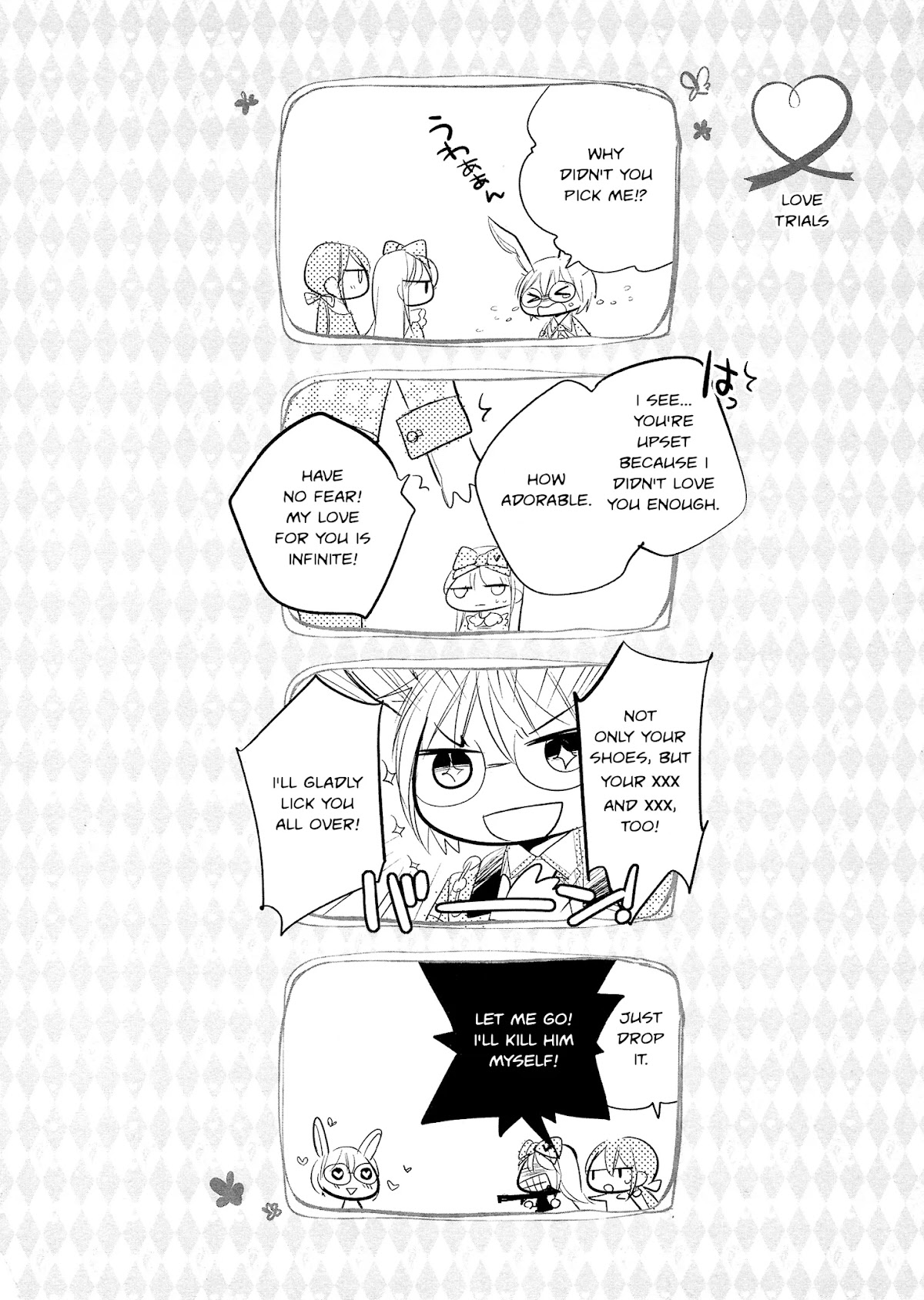 Love, Storms, and Flower Clocks: Alice in the Country of Hearts ~ Wonderful Twin World ~ Chapter 4.1 page 1 - Chapter 4.1