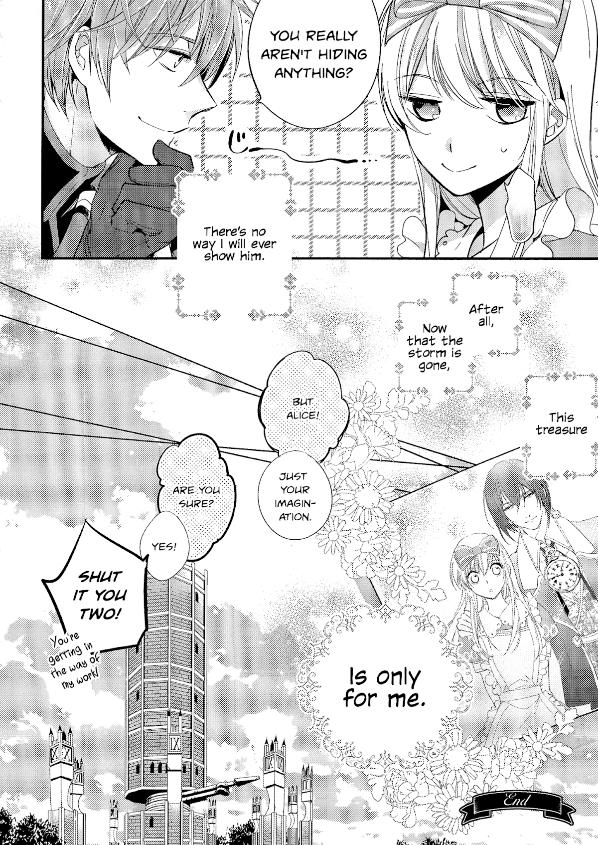 Love, Storms, and Flower Clocks: Alice in the Country of Hearts ~ Wonderful Twin World ~ Chapter 4.2 page 21 - Chapter 4.2 [END]