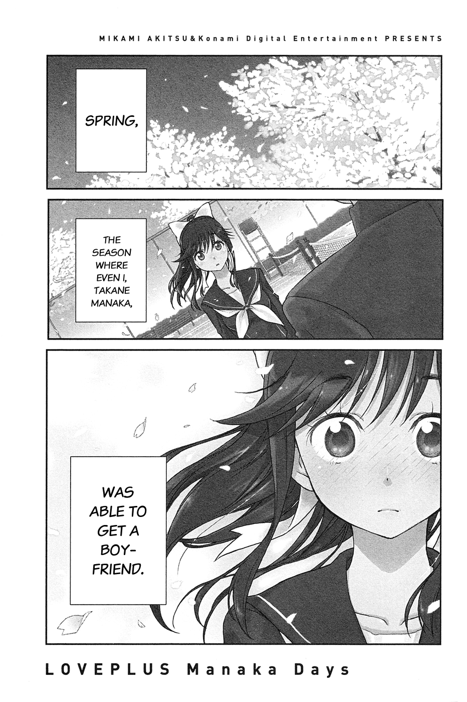 LovePlus: Manaka Days Chapter 1 page 9 - Chapter 1
