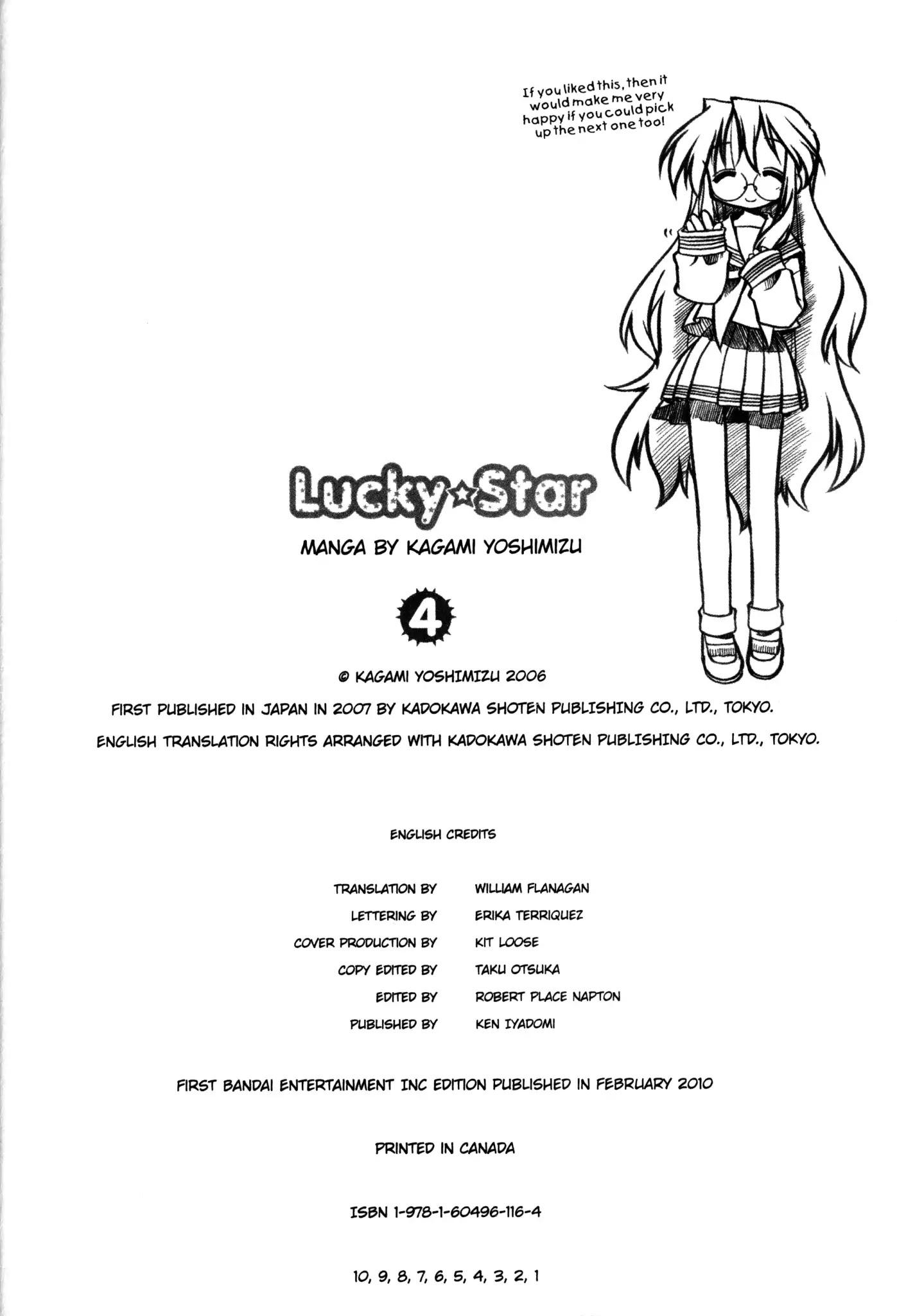 Lucky Star Chapter 124.5 page 10 - Vol.4 Special