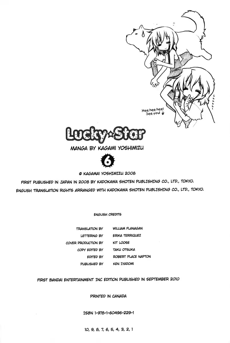 Lucky Star Chapter 184.6 page 10 - Vol.6 Special 2: Bonus