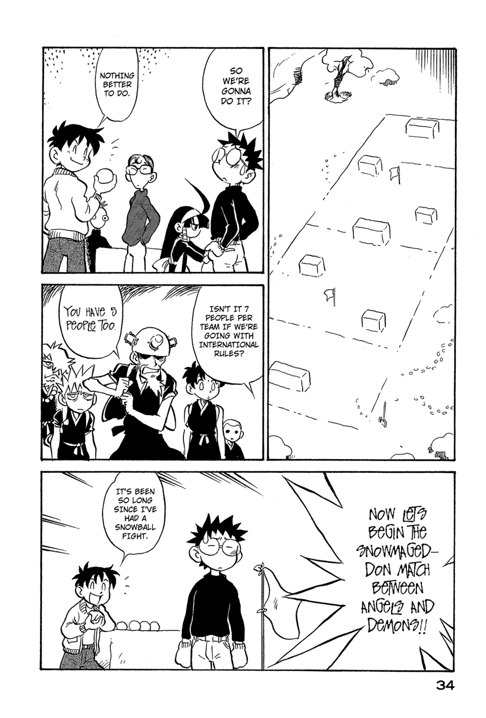 Lucu Lucu Chapter 38.2 page 12 - Chapter 38 v2 : Demon's Snowball Fight