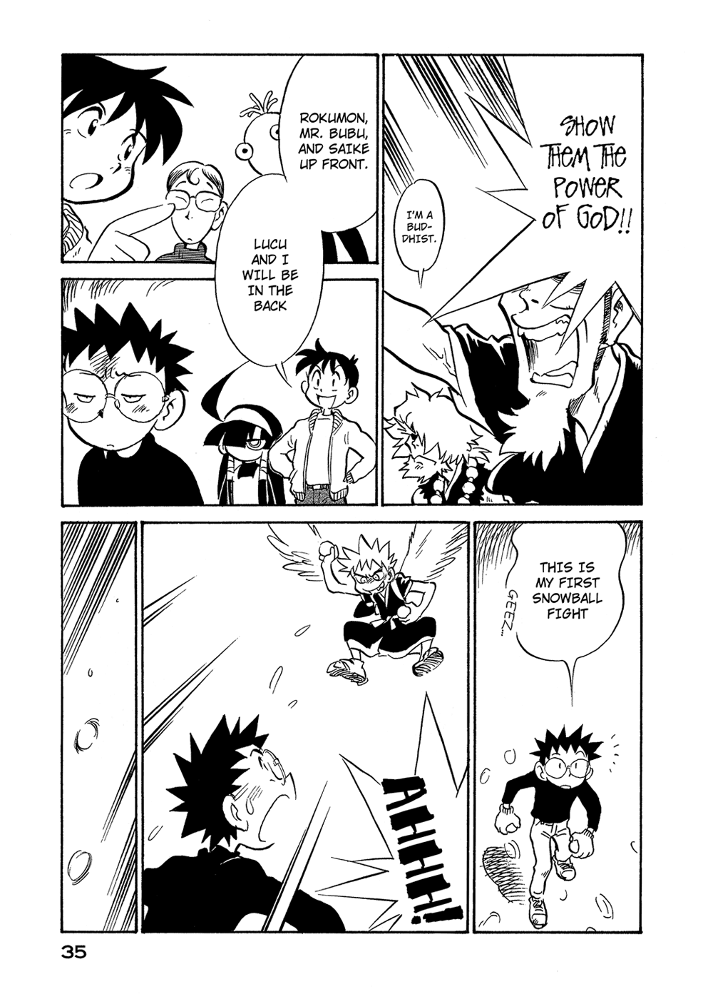 Lucu Lucu Chapter 38.2 page 13 - Chapter 38 v2 : Demon's Snowball Fight