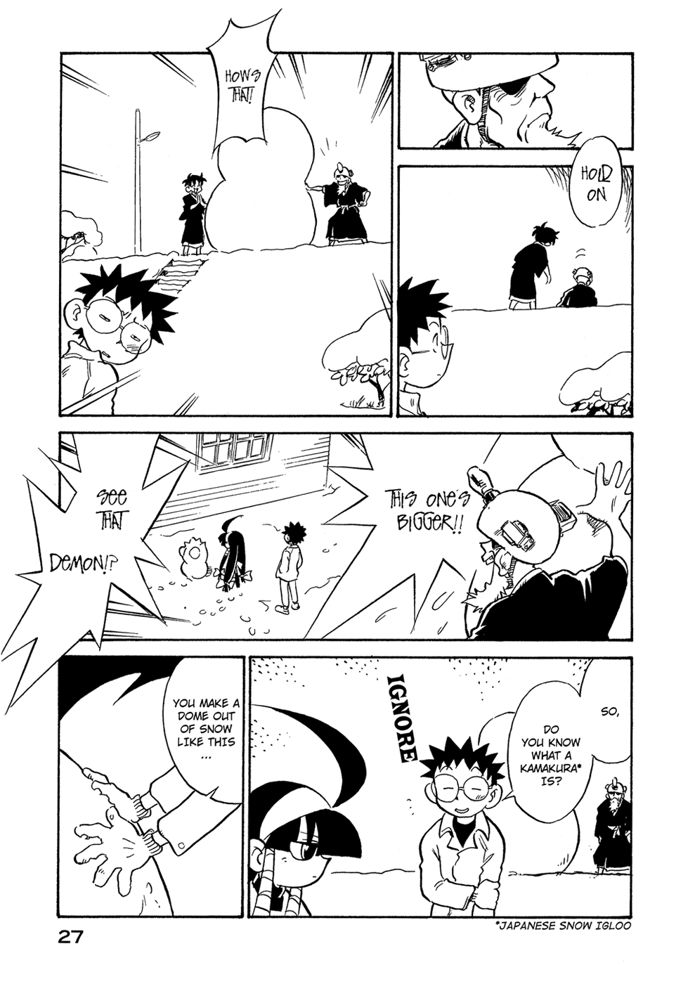 Lucu Lucu Chapter 38.2 page 5 - Chapter 38 v2 : Demon's Snowball Fight