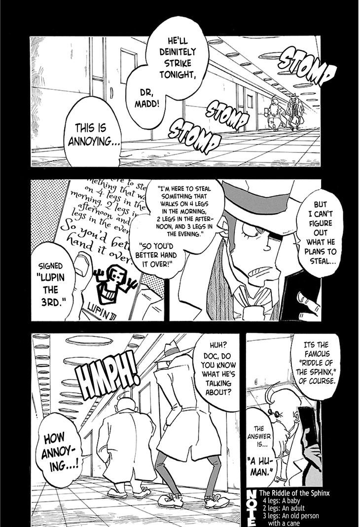 Lupin Sansei T Chapter 1 page 18 - Chapter 1 : The Three Legged Man's Calling Card